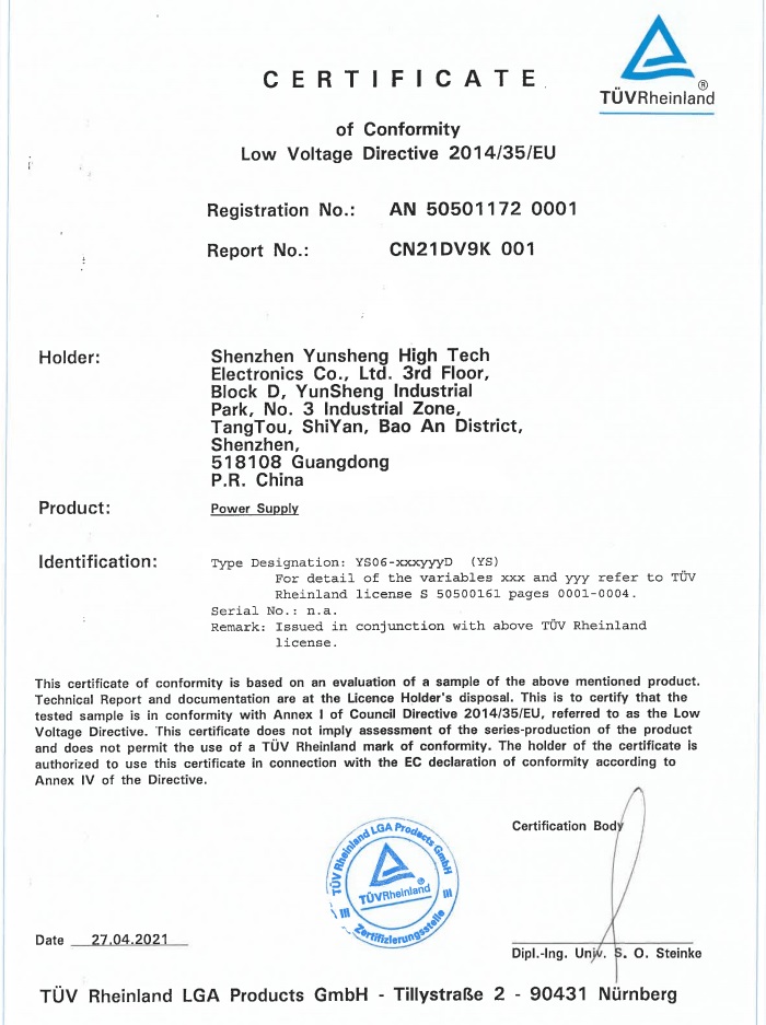 Certificado GS